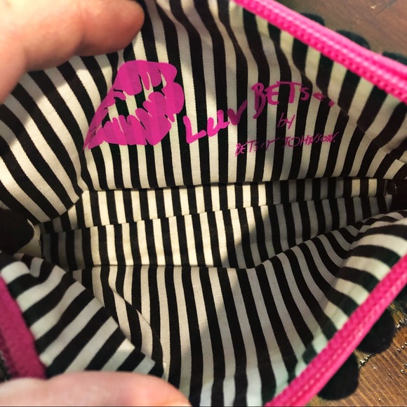 Betsey Johnson Floral Mini Pom Pom Crossbody Bag - Picture 4 of 4